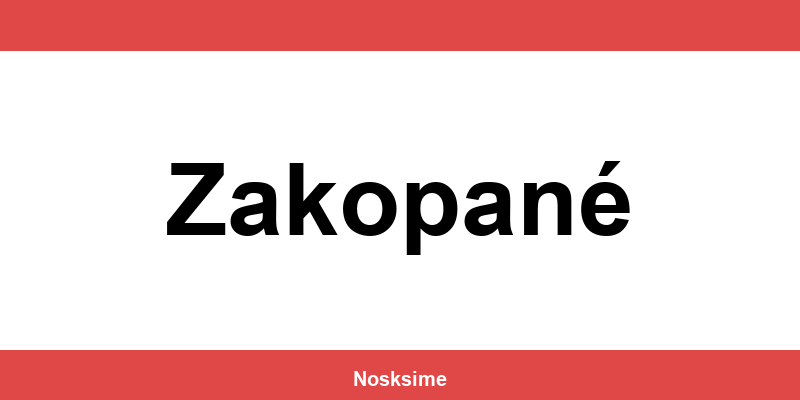 Kontakt na obchod Sinsay v lokalite Zakopané